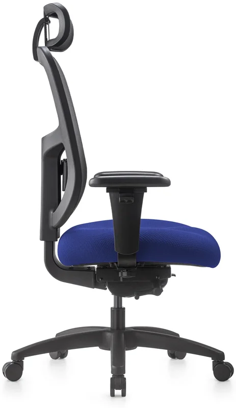 Zátěžová židle Natus Q24 modrá Office Pro, pohled ze předu