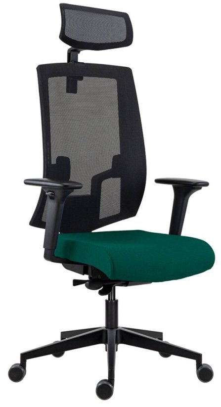 Kancelářská židle LAPEL 2900 SYN-B PDH ALU černá