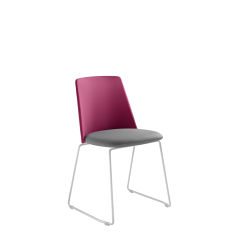 Konferenční židle Melody Chair 361-Q-N0 (drátěná ocelová podnož, bílý nástřik)