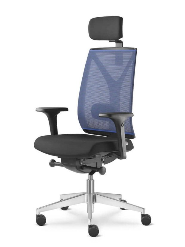 Ergonomická židle Leaf 503-SYQ (mechanika s bočním rychlonastavením, 5x blokace)