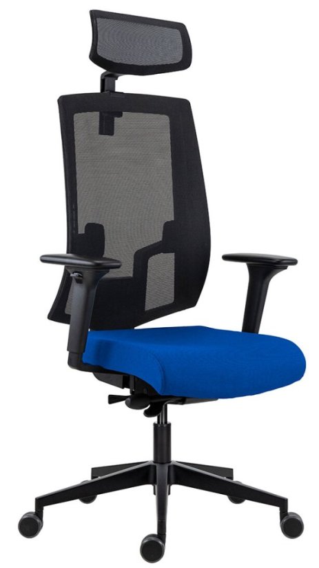 Kancelářská židle LAPEL 2900 SYN-B PDH ALU černá