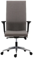 zátěžová židle Vertika 8100 - nosnost 150 kg, hnědé čalounění, přední pohled