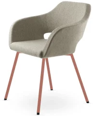 Křesílko POLO+ PO-N13 (4 nohá podnož cihlově červená PANTONE 17-1532 TCX)