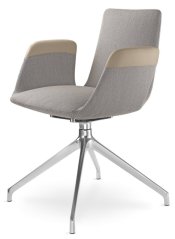 Konferenční křeslo HARMONY MODERN 870,F70-N6 (4-ramenný ALU kříž leštěný)