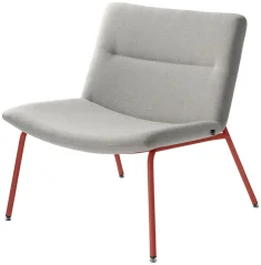 Křeslo Oslo Lounge OL-K1-N14 (podnož signální červená RAL 3001)