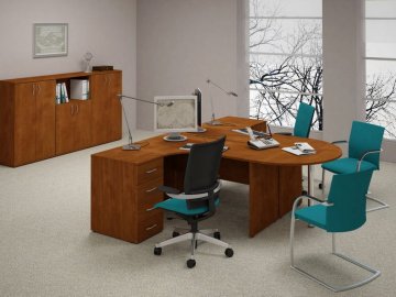 Kancelářský nábytek LENZA EXPRES - Desény Lenza - Dvířka pravá - dezén bílý (W)