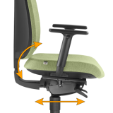 01512-PN: PN - hloubkově stavitelný sedák s fci náklonu