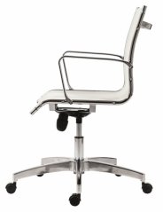 Designové křeslo 8850 KASE - MESH LOW BACK WHITE (bílé provedení)