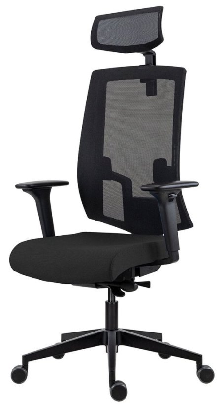 Kancelářská židle LAPEL 2900 SYN-B PDH ALU černá