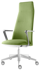 Designové křeslo MELODY DESIGN 795-FR,F40-N0 (hliníkový bíle lakovaný kříž)