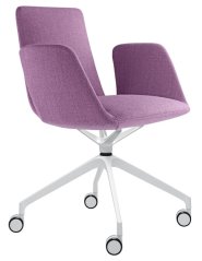 Designové křeslo HARMONY MODERN 870,F75-N0 (4-ramenný ALU kříž, bílý nástřik)