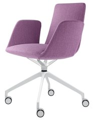 Designové křeslo HARMONY MODERN 870,F75-N0 (4-ramenný ALU kříž, bílý nástřik)