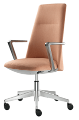 Designové křeslo Melody Design 785-FR,F40-N6 (hliníkový leštěný kříž)