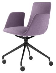 Designové křeslo HARMONY MODERN 870,F75-N1 (4-ramenný ALU kříž, černý nástřik)