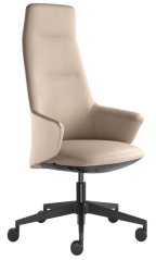 Designové křeslo MELODY DESIGN 796-FR,F40-N1 (hliníkový černě lakovaný kříž)