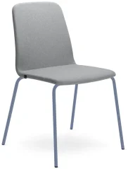 Konferenční židle Sunrise 152-N15 (kostra odstín holubí modrá RAL 5014, celočalouněný korpus, stohov