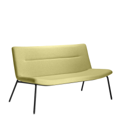 2-místné křeslo OSLO LOUNGE OL-K2-N1 (podnož černý nástřik)