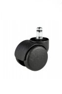0114-KP: Plastová kolečka 1020 pro měkké povrchy, černá (50mm)