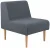 PIAVE 100 WOOD - lounge křeslo bez područí na dřevěných nohách