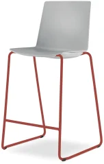 Barová židle SKY FRESH 060-Q-N14 (4-nohá kostra odstín signální červená RAL 3001, celoplastový korpu