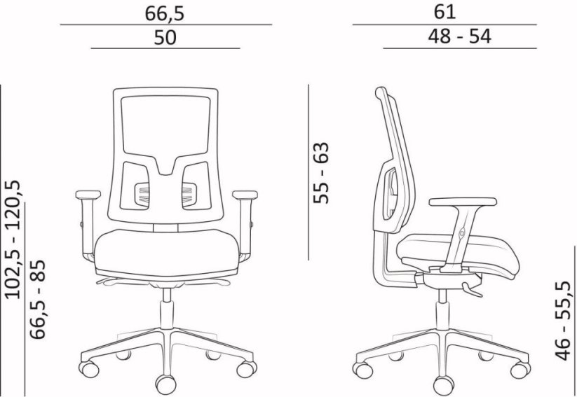 Kancelářská židle 1690 SYN SL NEW PURE