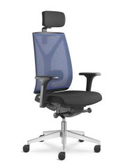 Ergonomická židle Leaf 503-SYQ (mechanika s bočním rychlonastavením, 5x blokace)