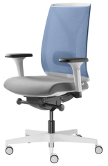 Ergonomická židle Leaf 504-SYQ (mechanika s bočním rychlonastavením, 5x blokace)