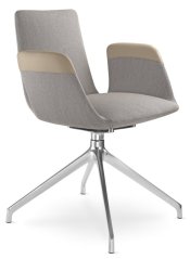 Konferenční křeslo HARMONY MODERN 870,F70-N6 (4-ramenný ALU kříž leštěný)