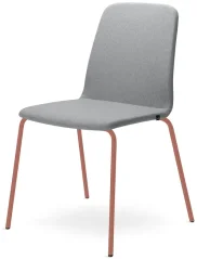 Konferenční židle Sunrise 152-N13 (kostra cihlově červená PANTONE 17-1532 TCX, celočalouněný korpus,