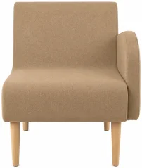 PIAVE 100 BR LEFT WOOD - lounge křeslo s levou područkou