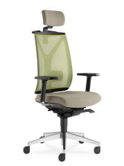 Ergonomická židle Leaf 503-SYS (mechanika s bočním nastavením, 5x blokace)