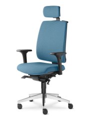 Ergonomická židle Leaf 500-SYS (mechanika s bočním nastavením, 5x blokace)