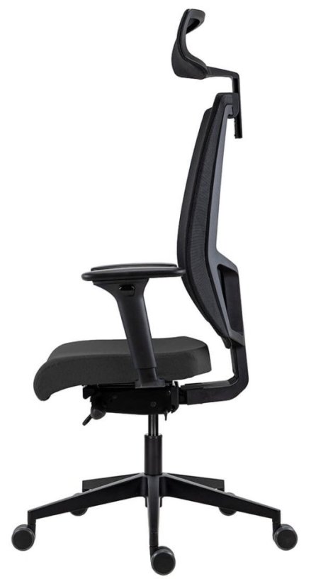 Kancelářská židle LAPEL 2900 SYN-B PDH ALU černá