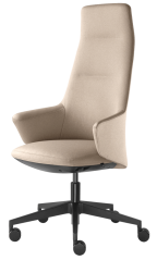Designové křeslo MELODY DESIGN 796-FR,F40-N1 (hliníkový černě lakovaný kříž)