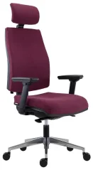 Kancelářská židle 1880 SYN SL Armin s podhlavníkem – předoboční pohled