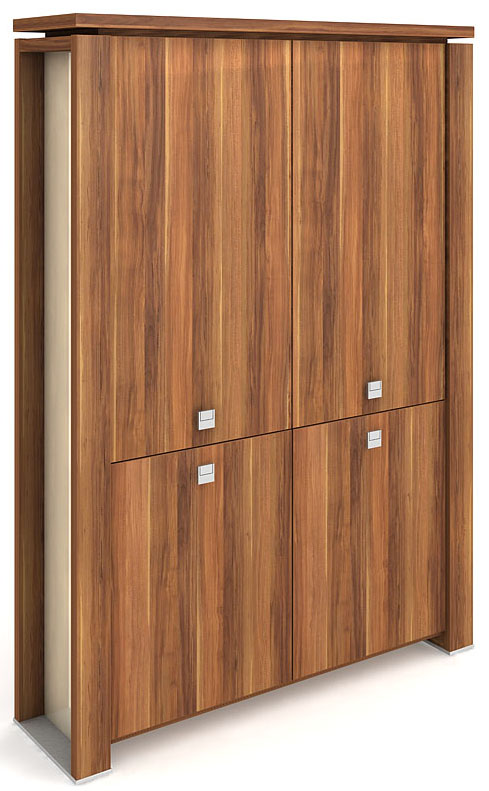 Skříně EXPO+ (lamino a sklo) – moderní kombinace laminátu a skla pro manažerské kanceláře