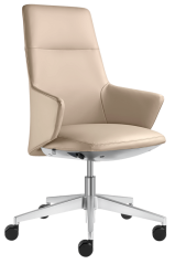 Designové křeslo MELODY DESIGN 786-FR,F40-N6 (hliníkový leštěný kříž)