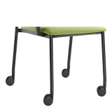 03412-N-RM60-PODNOZ-B: B-Podnož N,RM60 - černá (kolečka na tvrdé podlahy, Ø 60 mm)