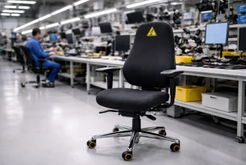 Antistatické (ESD) židle: Proč se v profesionálním provozu nevyplatí šetřit