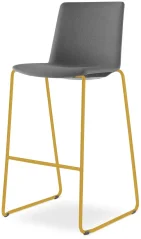 Barová židle SKY FRESH 065-Q-N16 (4-nohá kostra odstín medově žlutá RAL 1005, celočalouněný korpus)