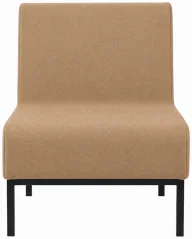 PIAVE 100 METAL - lounge křeslo bez područí s kovovou podnoží