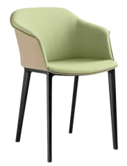 Konferenční křeslo Wave 032-BL (4-nohá nylonová kostra, plastový korpus s vnitřním čalouněním)