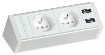 Vestavné zásuvkové panely do stolu