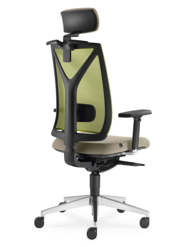 Ergonomická židle Leaf 503-SYS (mechanika s bočním nastavením, 5x blokace)