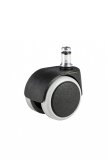 0114-RM: pogumovaná kolečka 1052 pro tvrdé povrchy, černá (50mm)