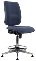 Antistatická židle 1381 SYN ALU antistatic ESD (vysoký píst + kruh pod nohy)