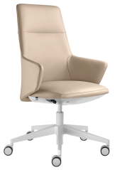 Designové křeslo MELODY DESIGN 786-FR,F40-N0 (hliníkový bíle lakovaný kříž)