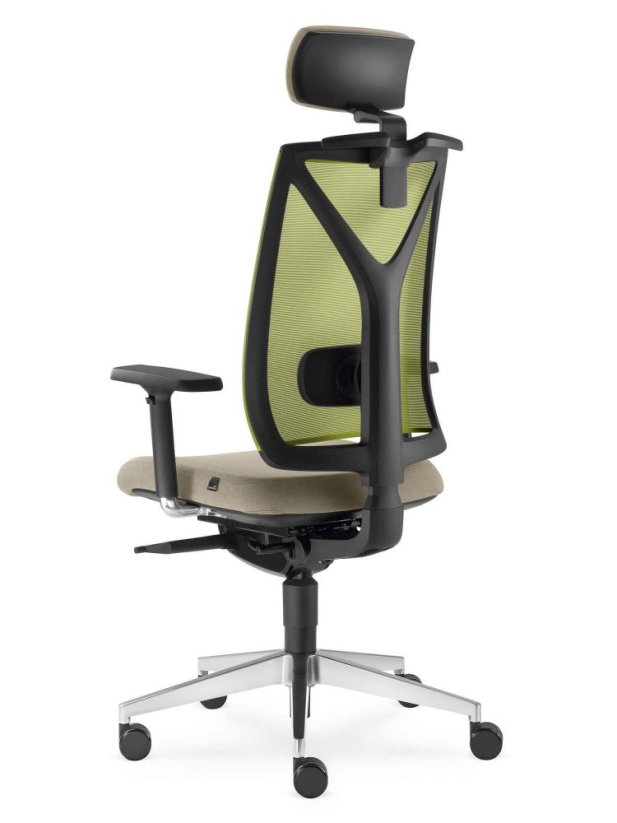 Ergonomická židle Leaf 503-SYS (mechanika s bočním nastavením, 5x blokace)