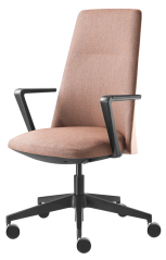 Designové křeslo MELODY DESIGN 785-FR,F40-N1 (hliníkový černě lakovaný kříž)