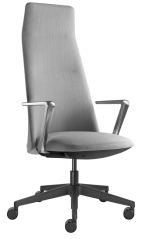 Designové křeslo MELODY DESIGN 795-FR,F40-N1 (hliníkový černě lakovaný kříž)